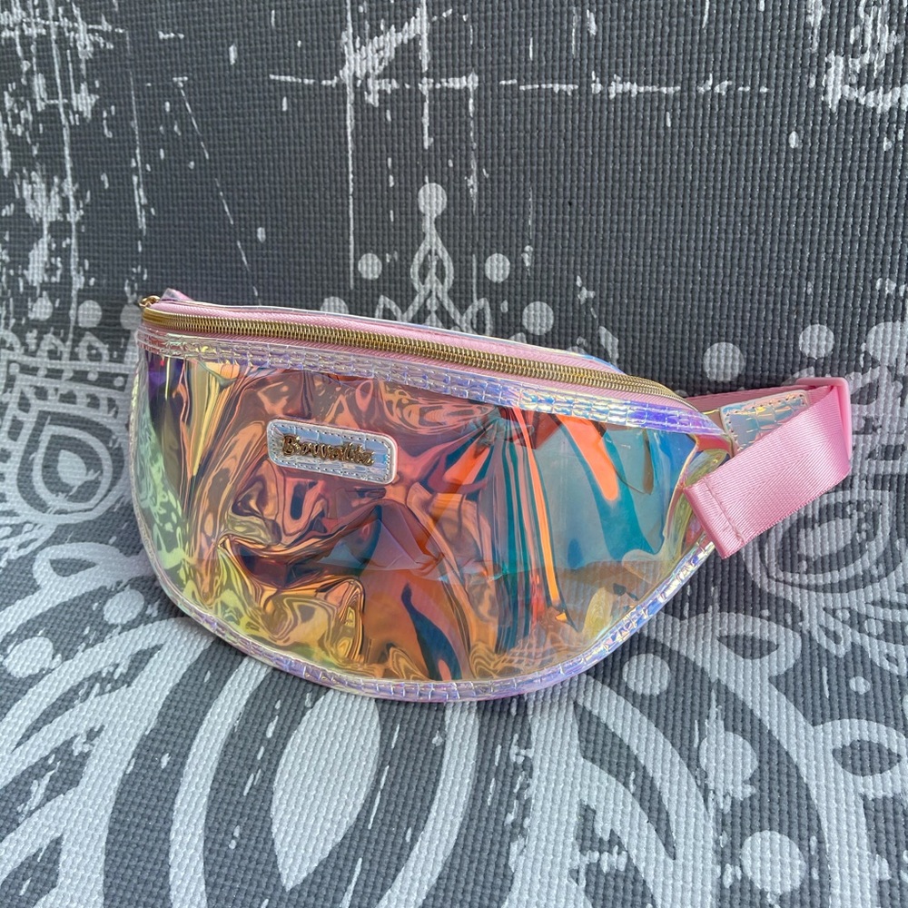 Pink Holographic Fanny Pack